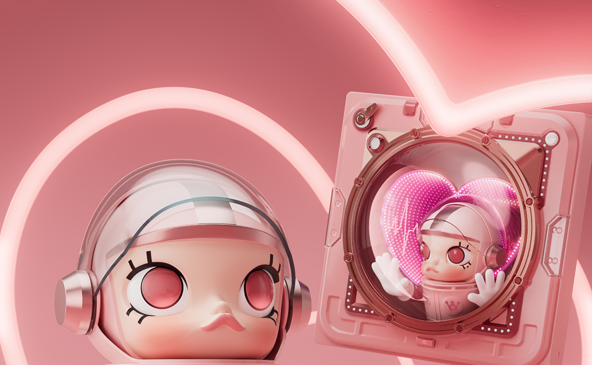 MEGA SPACE MOLLY 1000% SMITTEN LOVE - POP MART (Japan)