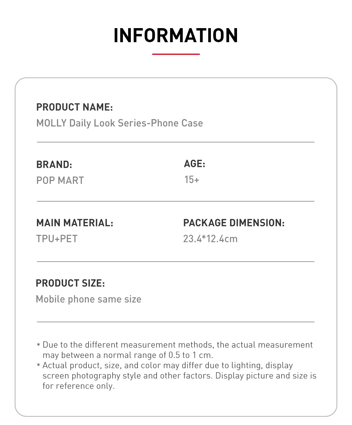 MOLLY Daily Look Series-Phone Case - POP MART (Japan)