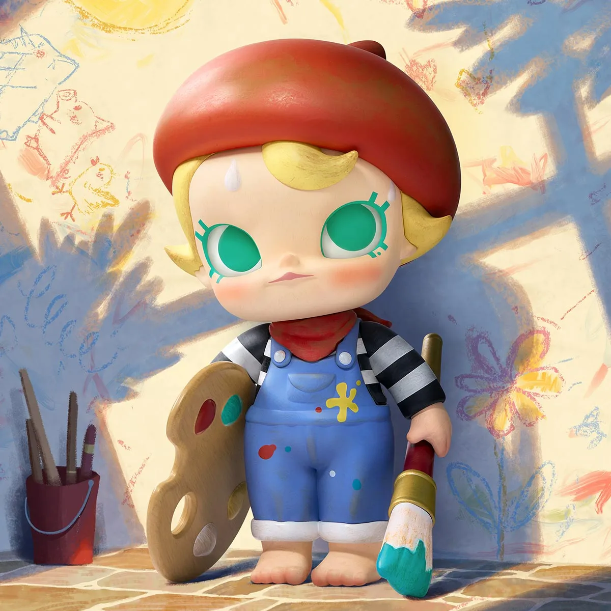 Baby Molly Future Painter Figurine - POP MART (Hong Kong, China)