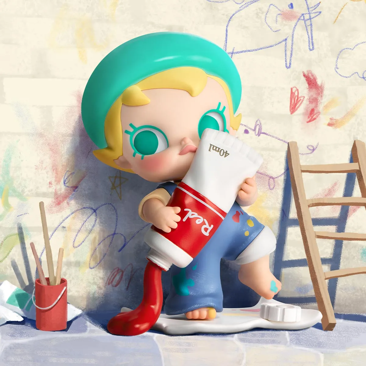 Baby Molly My Huggable Discovery Series Figures - POP MART (Hong 