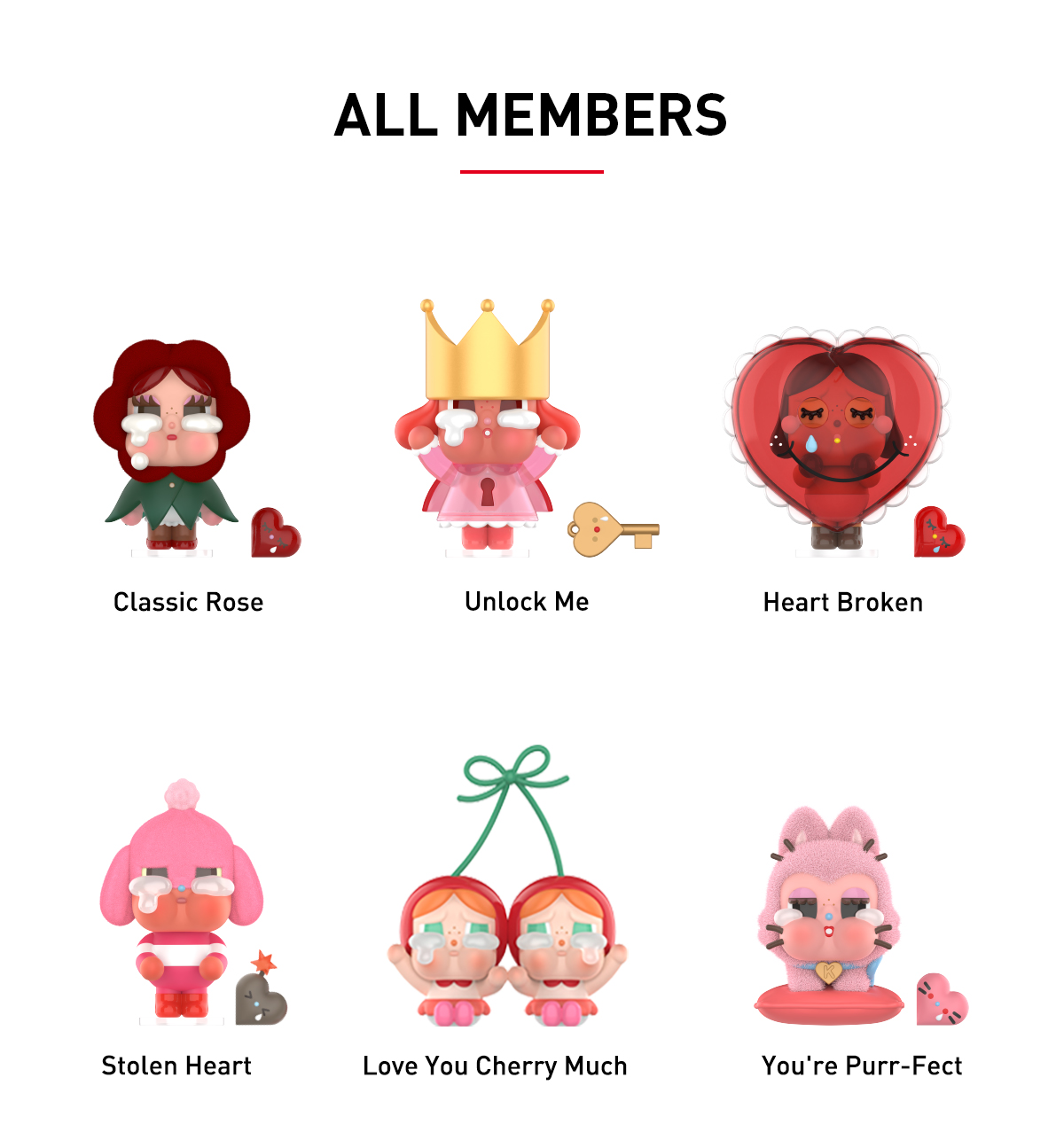 CRYBABY Crying For Love Series-Vinyl Plush Hanging Card