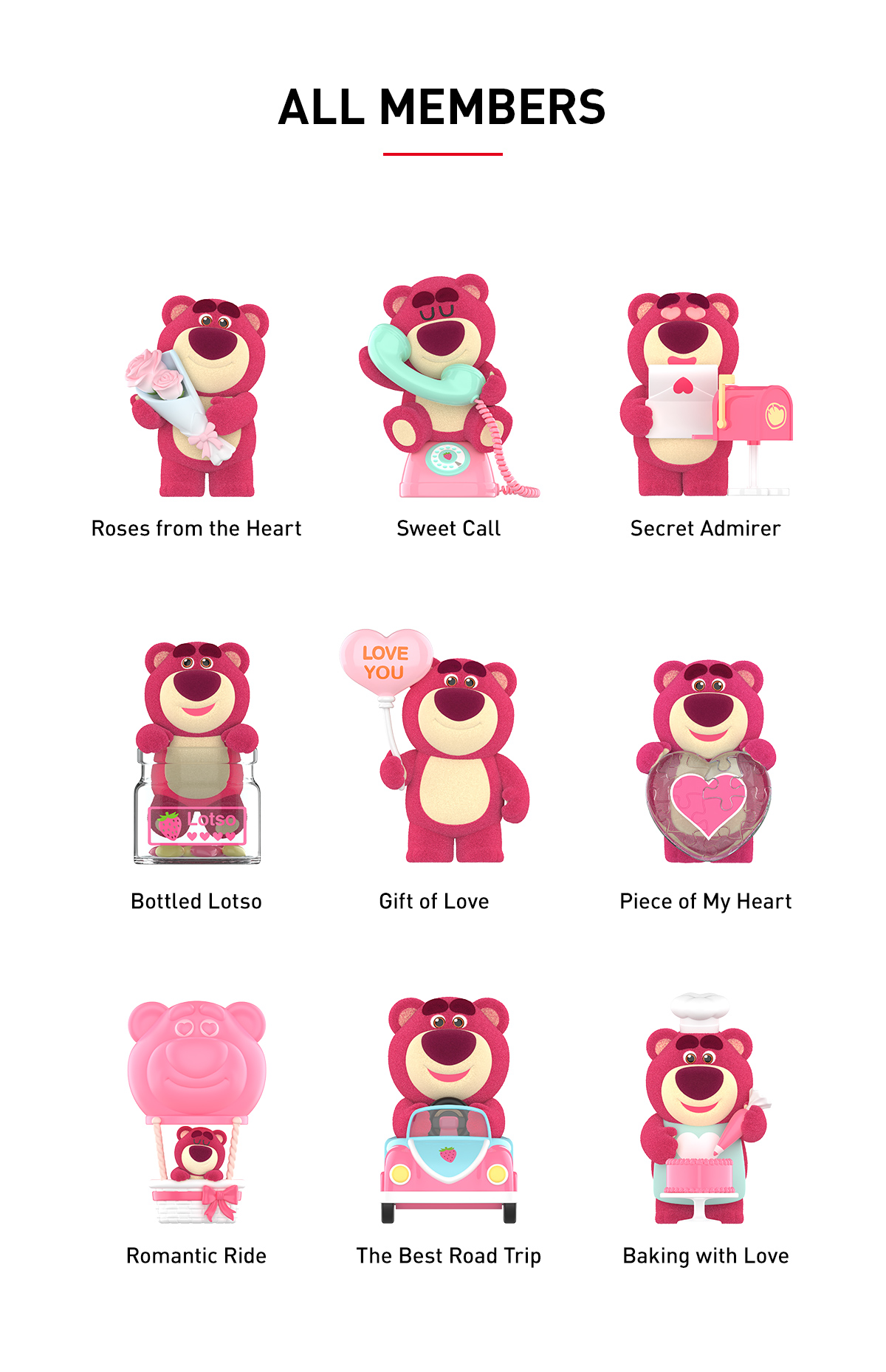 ポップマートロッツォ POPMART Disney/Pixar Lotso Wondrous Rendezvous シリーズ