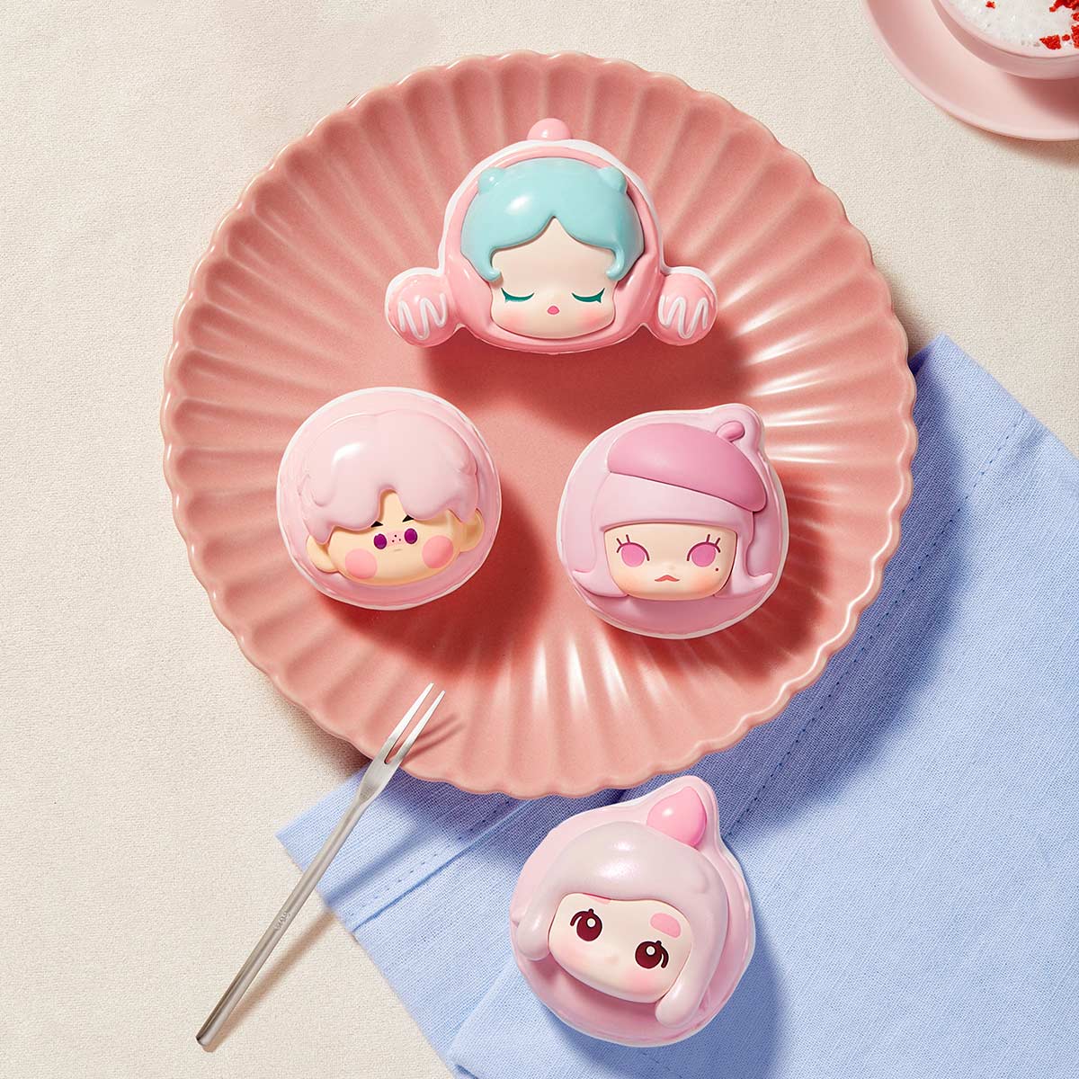 【正規品】POP MART Macaron Soymilk Pop Mart Labubu The Monsters Tasty Macarons Soymilk Vinyl