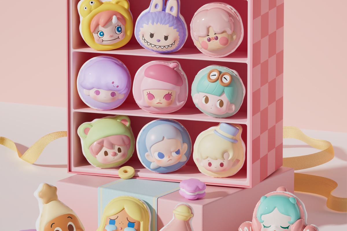 【絶品】 Macaron BEAN POP Dessert MART POP - (5pcs) Set Box Series アイドル