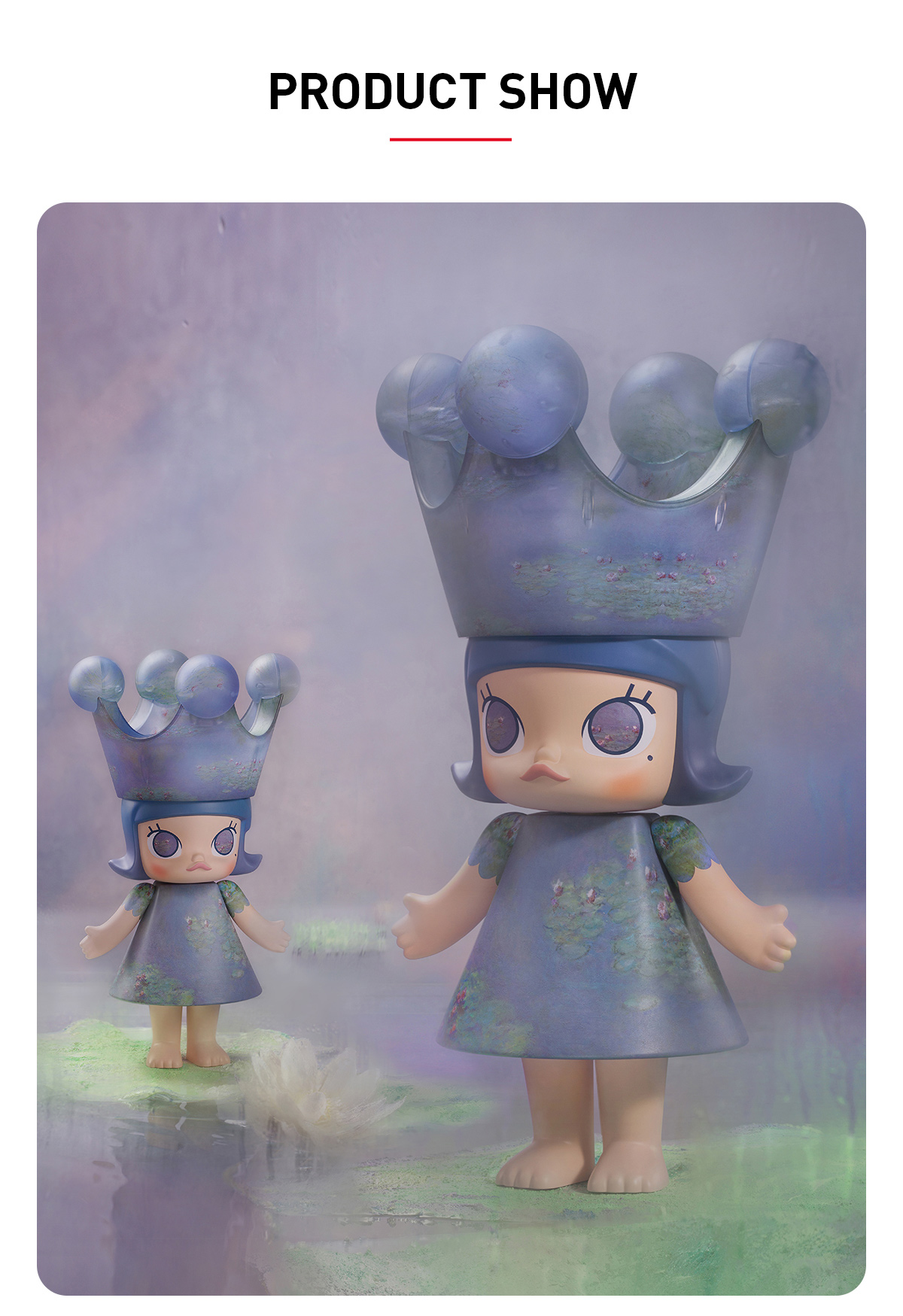 MEGA ROYAL MOLLY 1000% Monet-Les Nymphéas - POP MART (Hong Kong