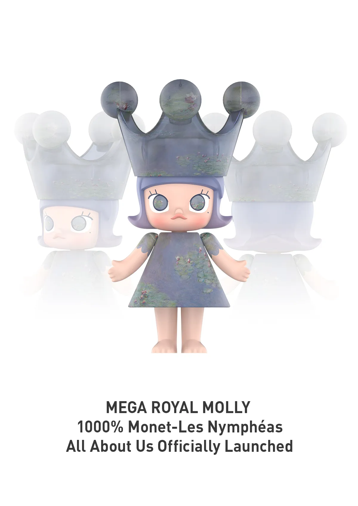 MEGA ROYAL MOLLY 1000% Monet-Les Nymphéas - POP MART (Ireland) 