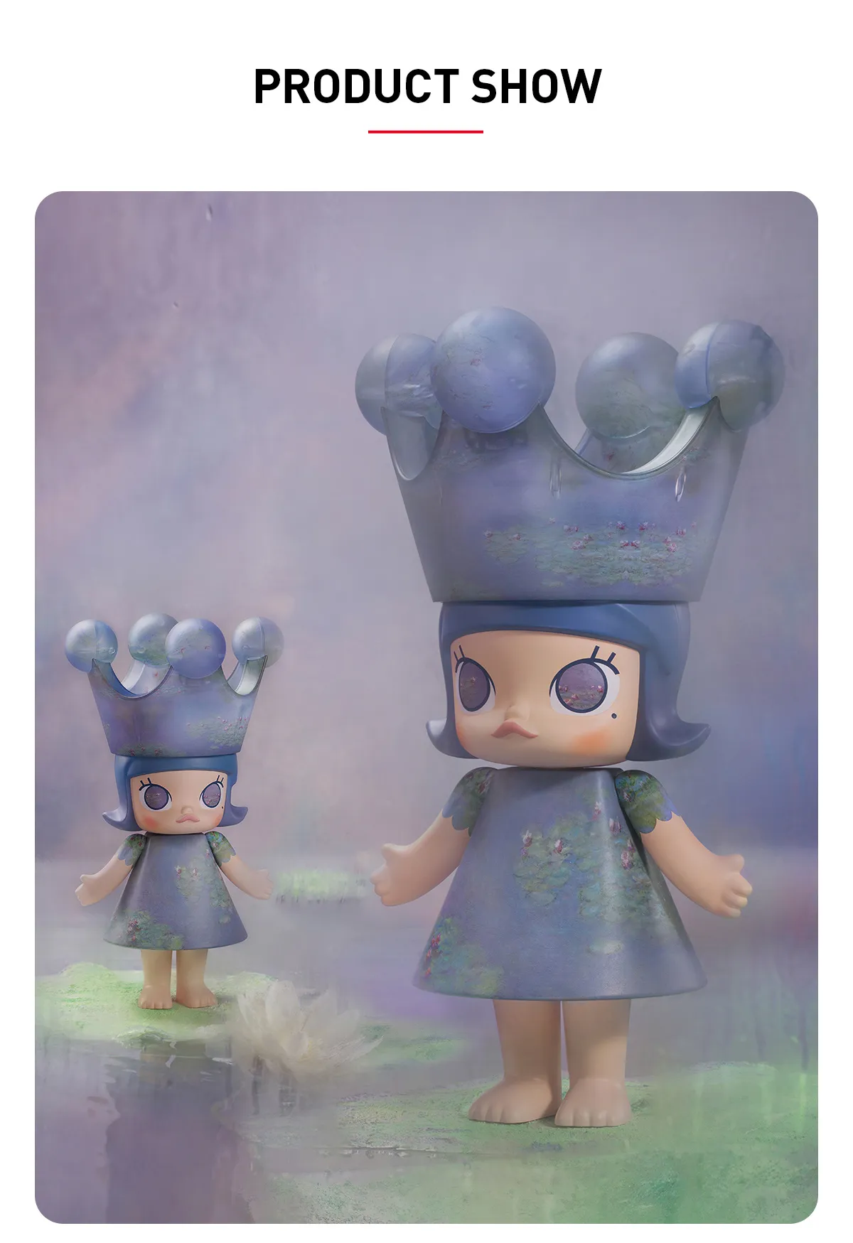 MEGA ROYAL MOLLY 1000% Monet-Les Nymphéas - POP MART (Hungary)