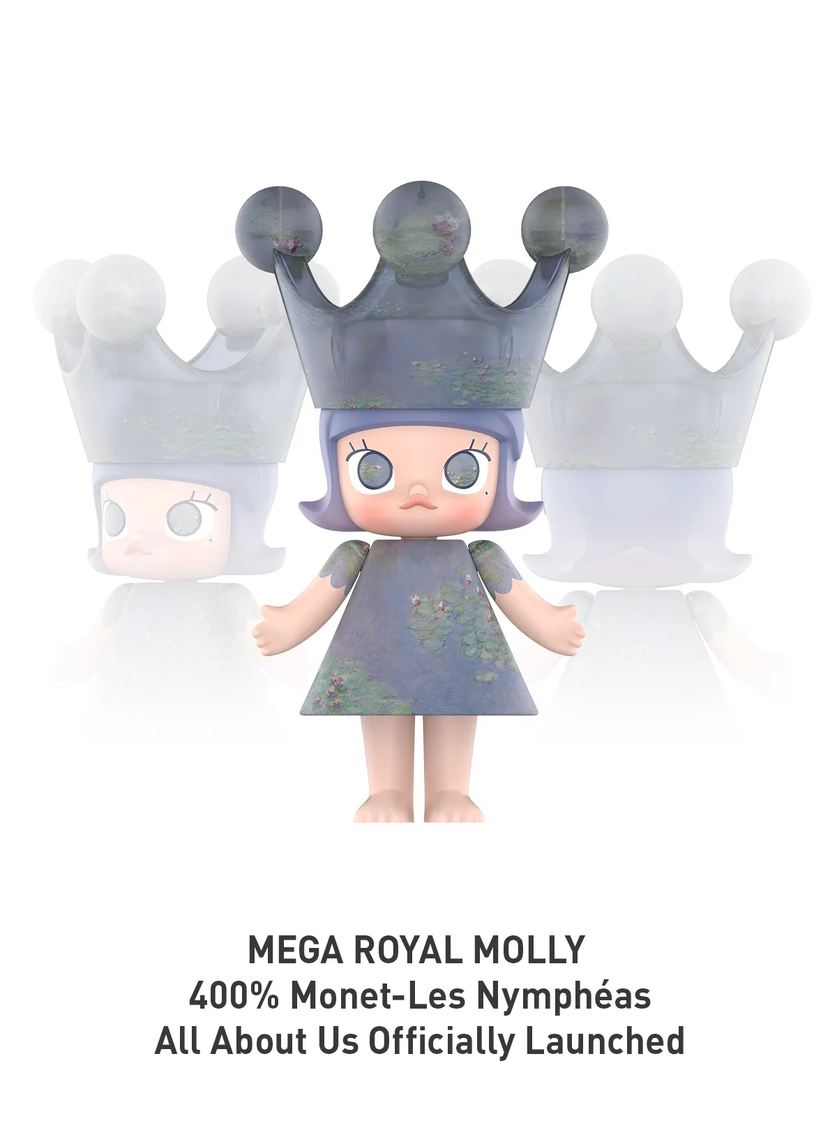 MEGA ROYAL MOLLY 400% Monet-Les Nymphéas - POP MART (Estonia) 