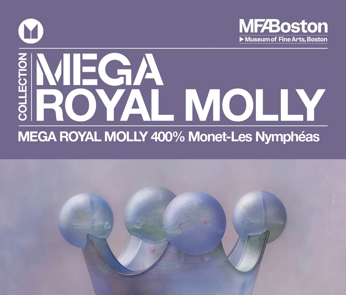 MEGA ROYAL MOLLY 400% Monet-Les Nymphéas - POP MART (New Zealand)