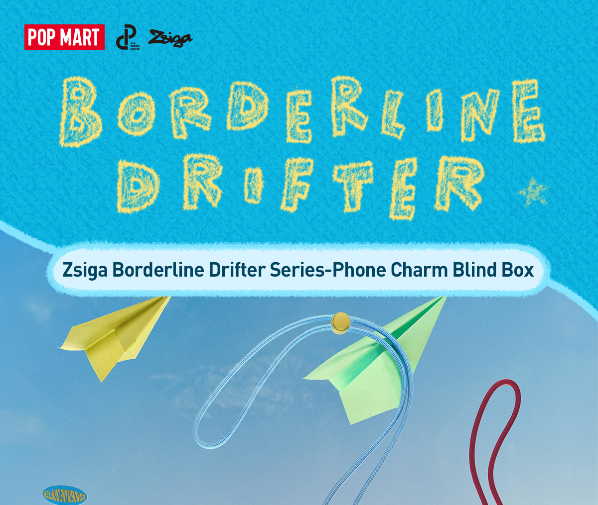 Zsiga Borderline Drifter Series-Phone Charm Blind Box - POP MART