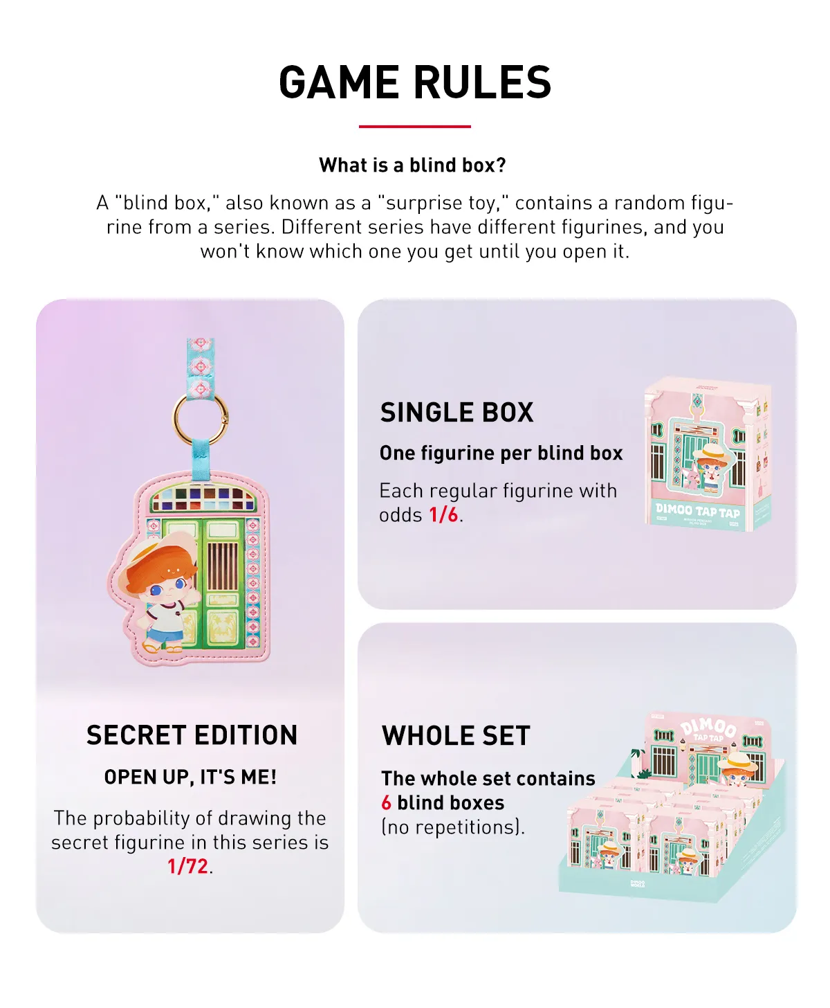 DIMOO TAP TAP SERIES-Mirror Pendant Blind Box - POP MART (Singapore)