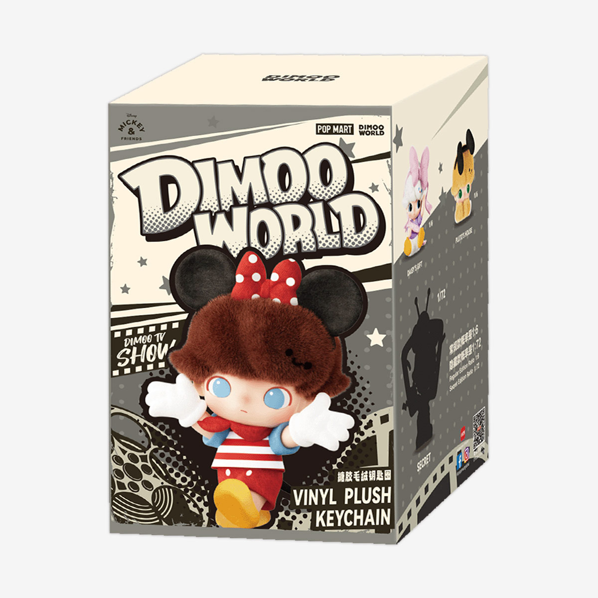 DIMOO WORLD × DISNEY Series-Vinyl Plush Keychain Blind Box - POP