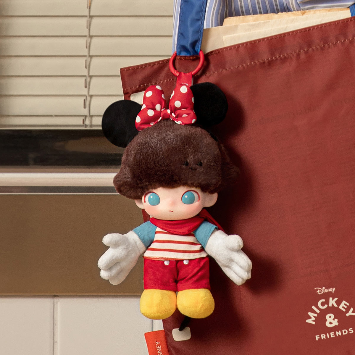 DIMOO WORLD × DISNEY シリーズ ぬいぐるみキーチェーン【ピース