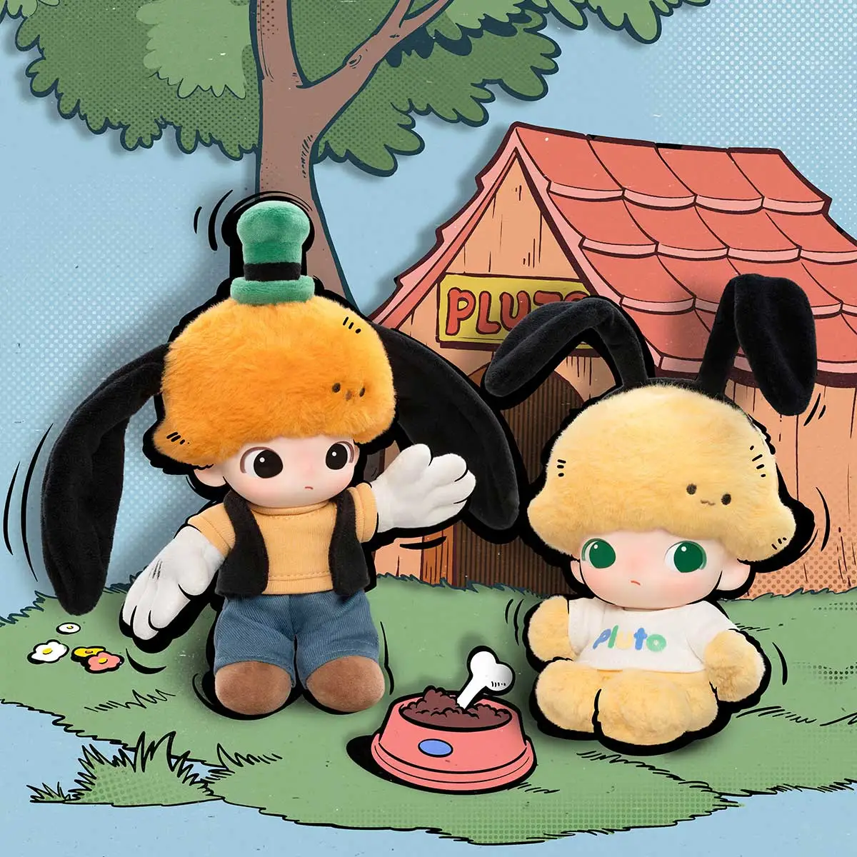 DIMOO WORLD × DISNEY Series-Vinyl Plush Keychain Blind Box - POP 