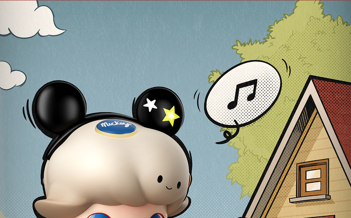 MEGA JUST DIMOO 1000% 米奇 - POP MART (Japan)