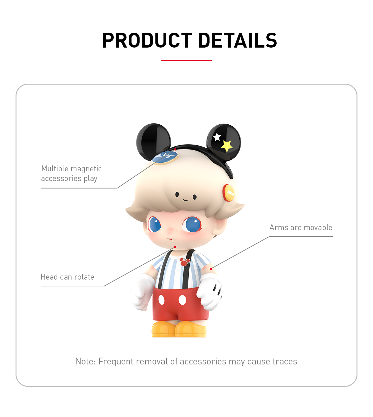 ぬいぐるみ MEGA JUST DIMOO 400% Mickey Mouse MEGA JUST DIMOO 400% Mickey Mouse - POP MART (United States)