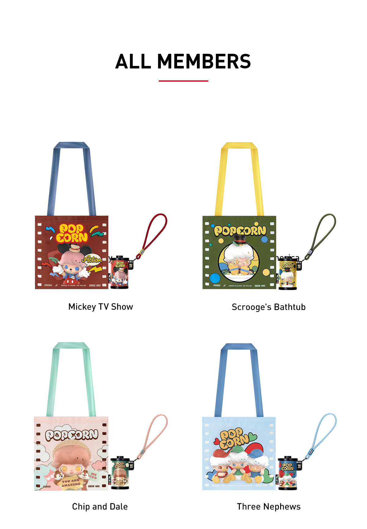 DIMOO WORLD × DISNEY Series-Storage Bag Blind Box - POP MART (Japan)