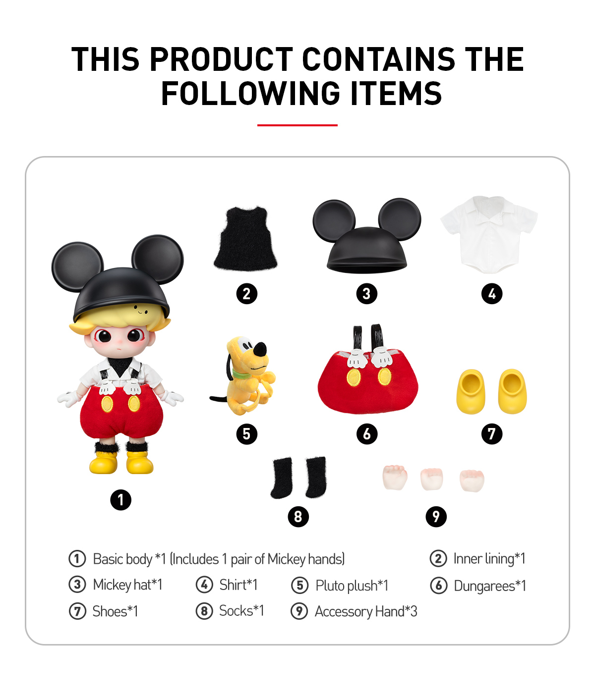 DIMOO MICKEY 1/8 Action Figure - POP MART (Japan)