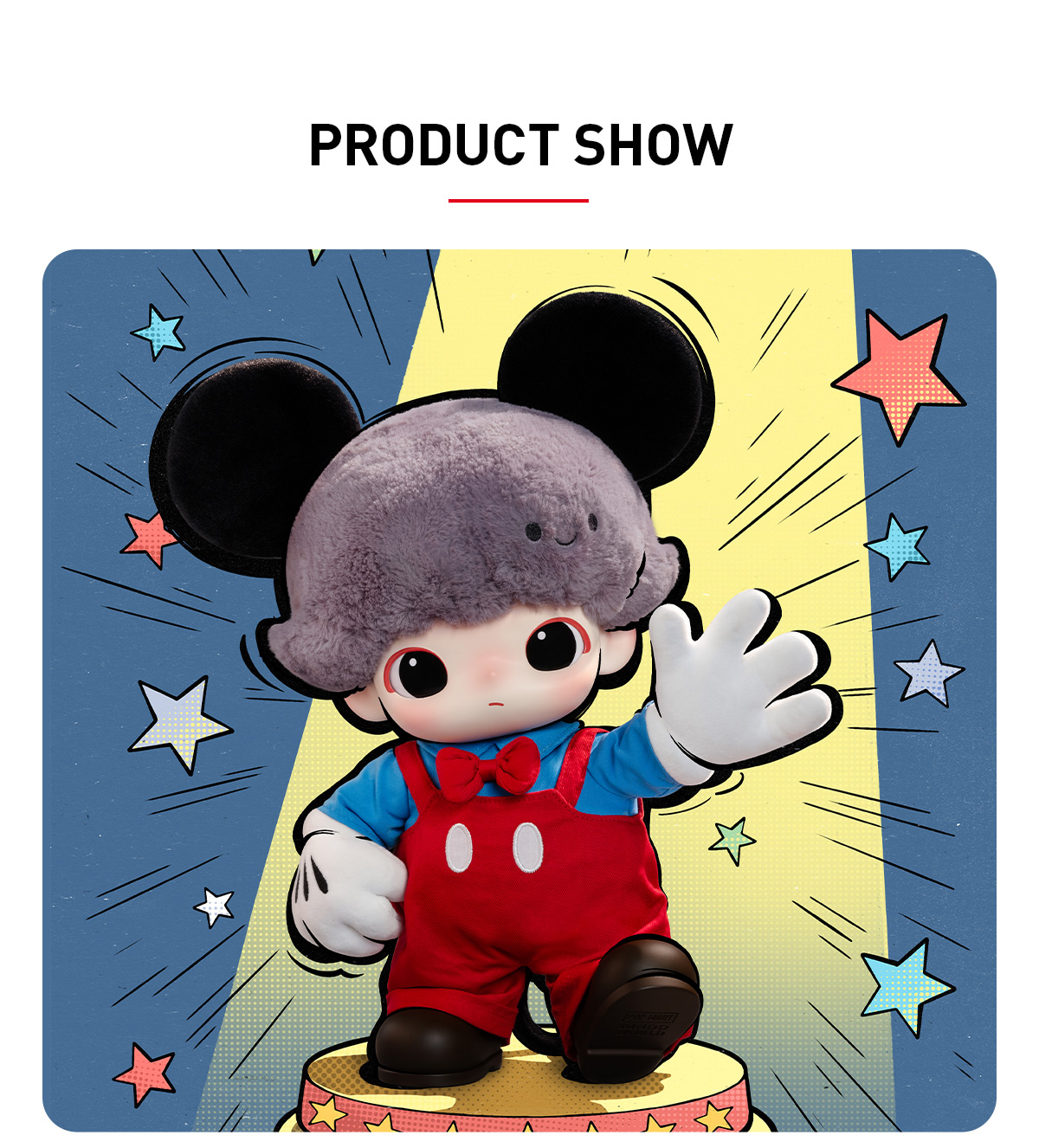POPMART DIMOO Mickey ぬいぐるみバッグ Genuine DIMOO WORLD × Disney Series Mickey Vinyl Plush Bag