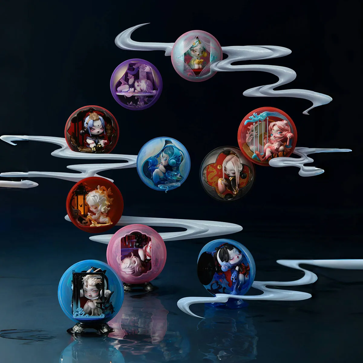 SKULLPANDA The Mirage Series Figures - POP MART (United Kingdom) 