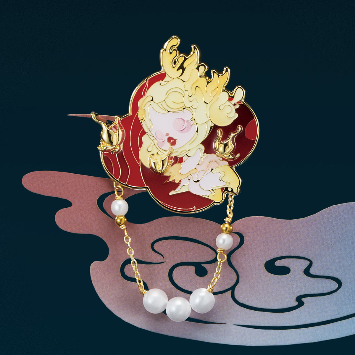 SKULLPANDA The Mirage Series Breastpin - POP MART (Japan)