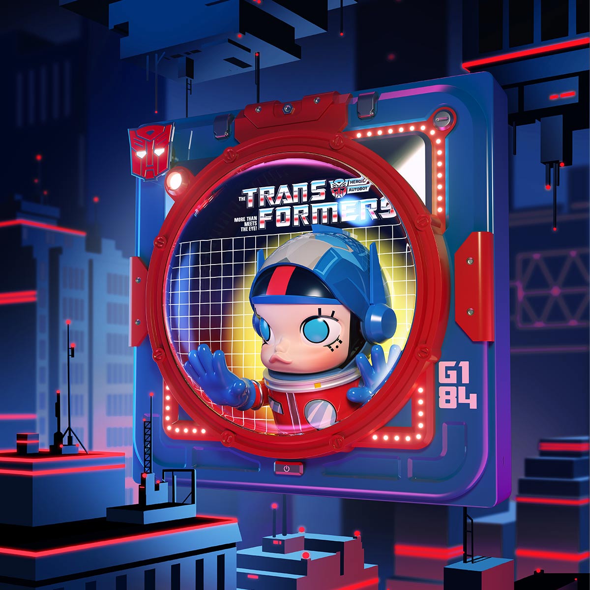 MEGA SPACE MOLLY Optimus Prime《IN SPACE》3D Painting - POP