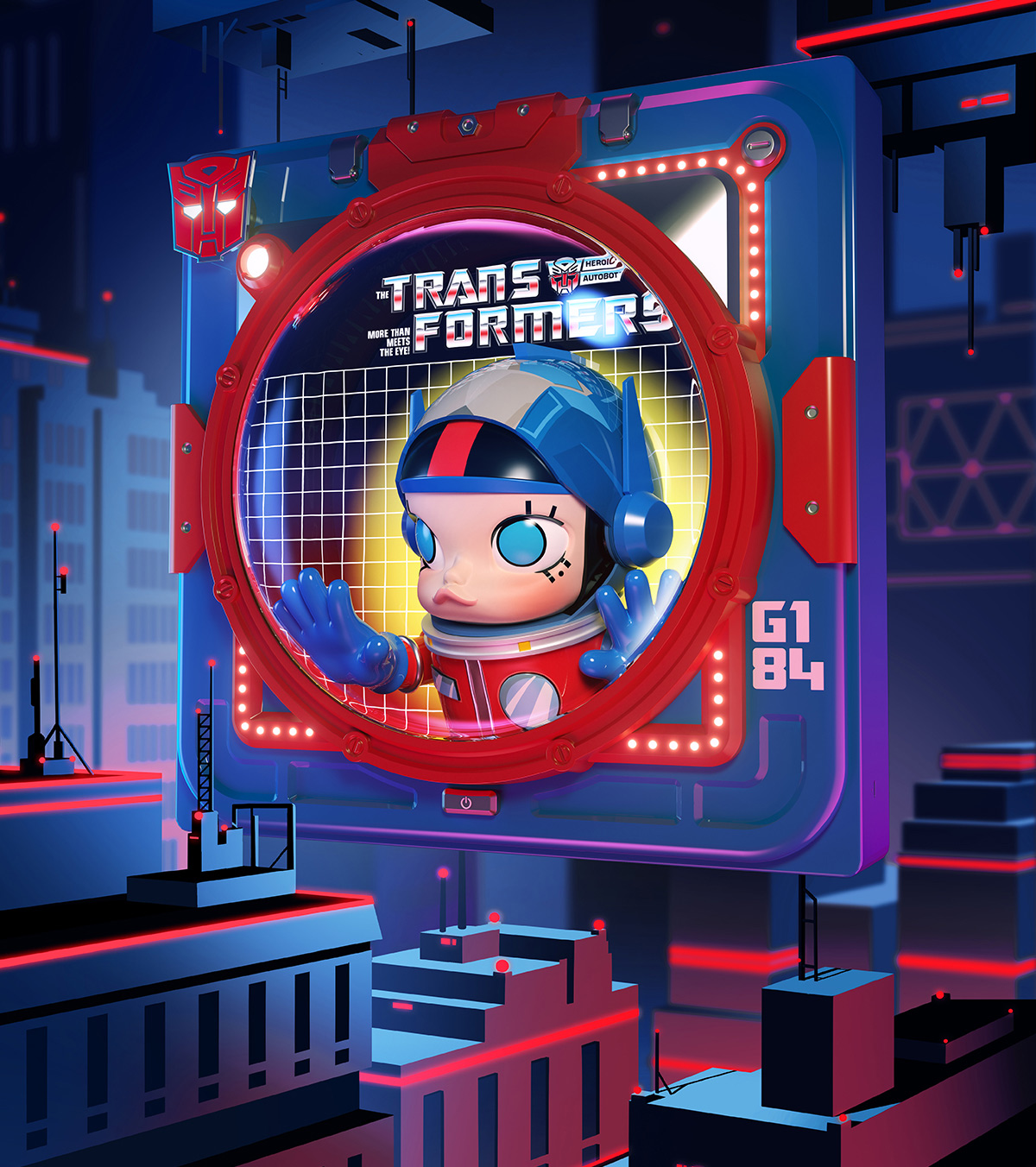 その他 MEGA SPACE MOLLY 1000% Optimus Prime POP MART MEGA SPACE MOLLY 1000% Optimus Prime