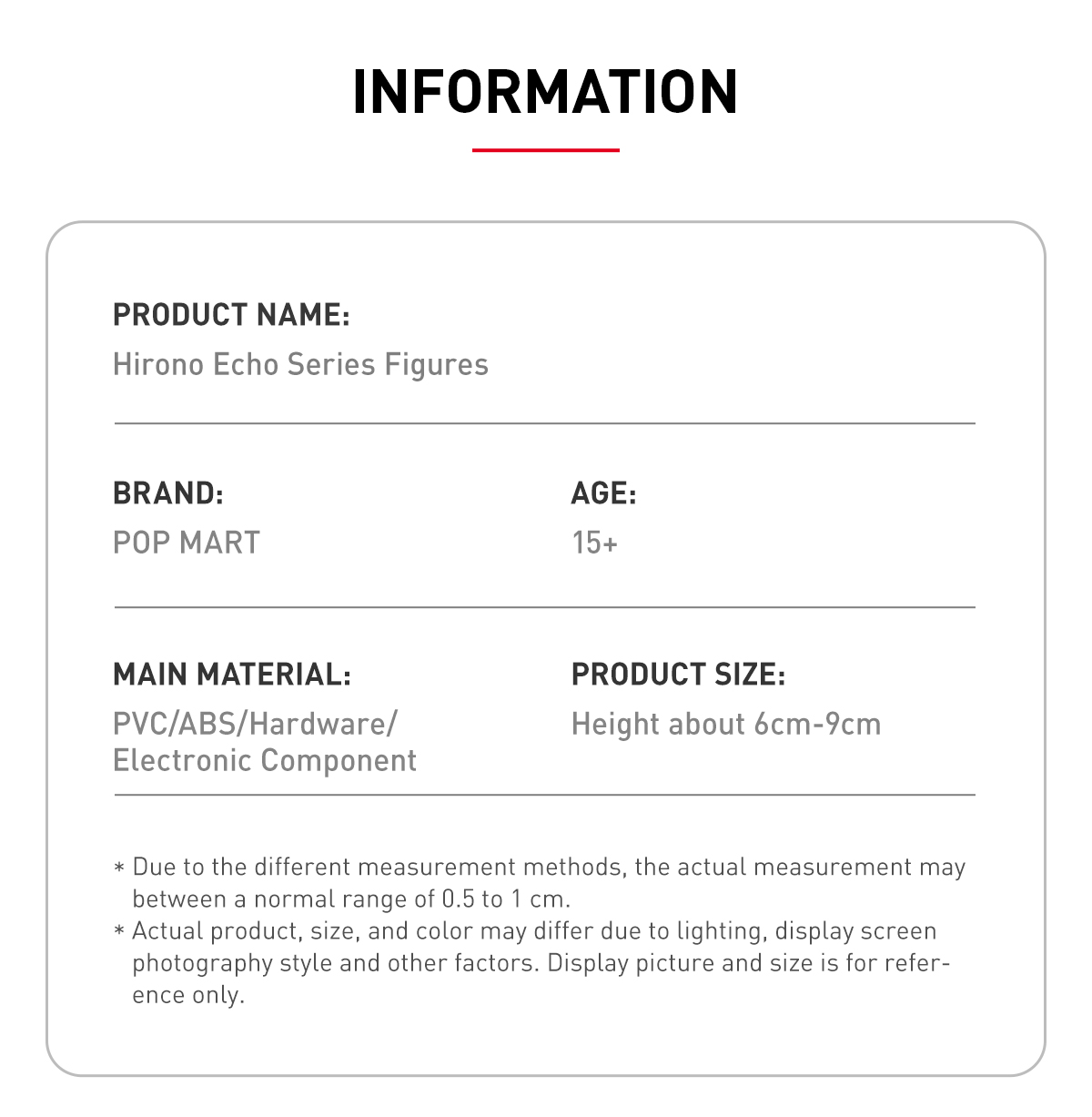 HIRONO Echo シリーズ 4種類セット Hirono Echo Series Figures - POP MART (Japan)