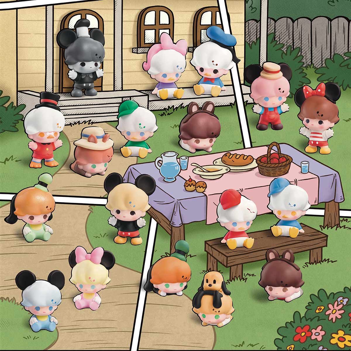 POP BEAN DIMOO WORLD × DISNEY Classic Series（3Pcs Per Pack