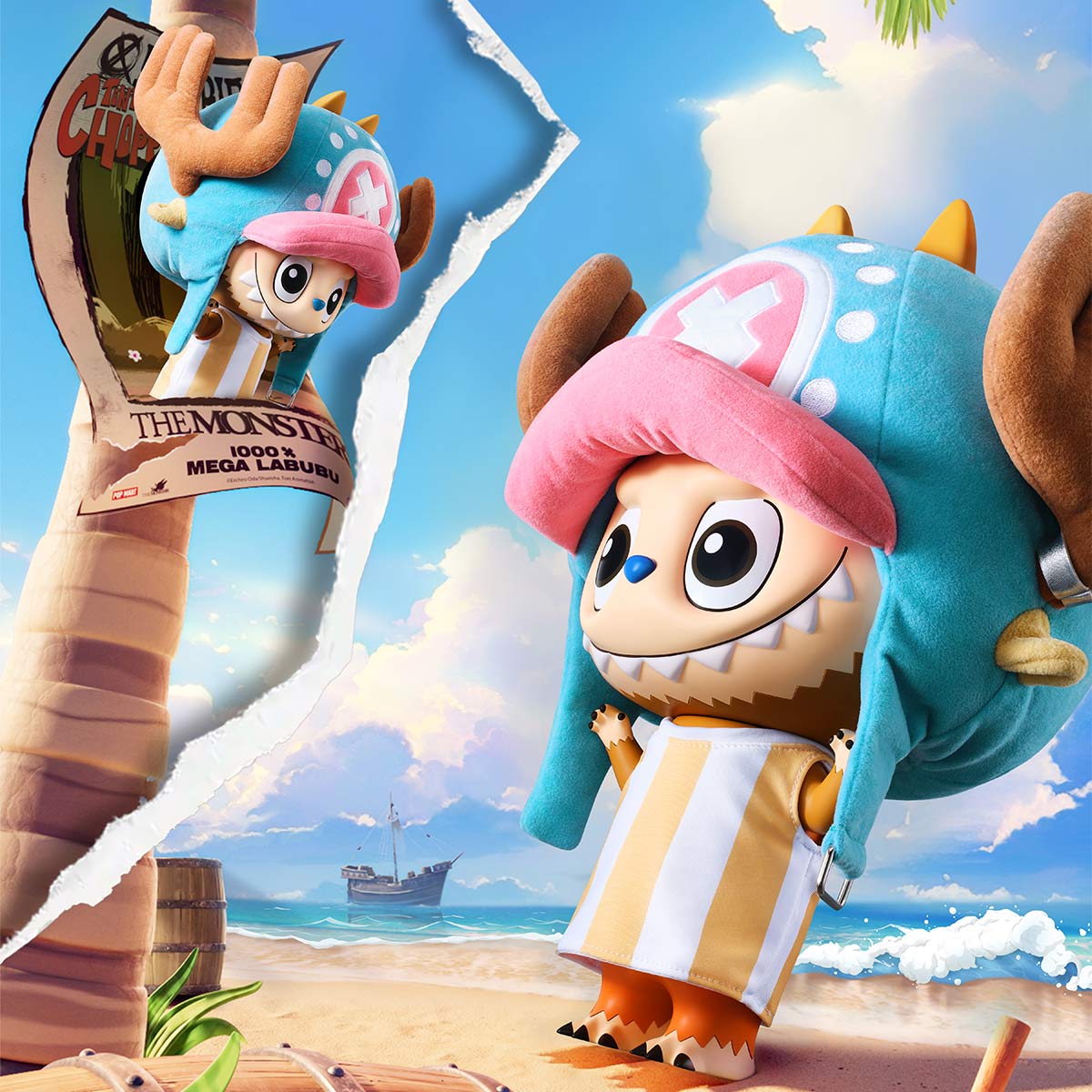 MEGA LABUBU 1000% TONY TONY CHOPPER - POP MART (Japan)