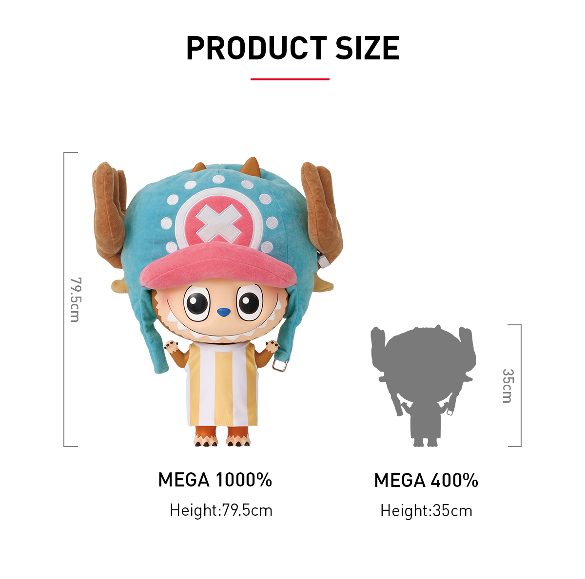 MEGA LABUBU 1000% TONY TONY CHOPPER - POP MART (Japan)