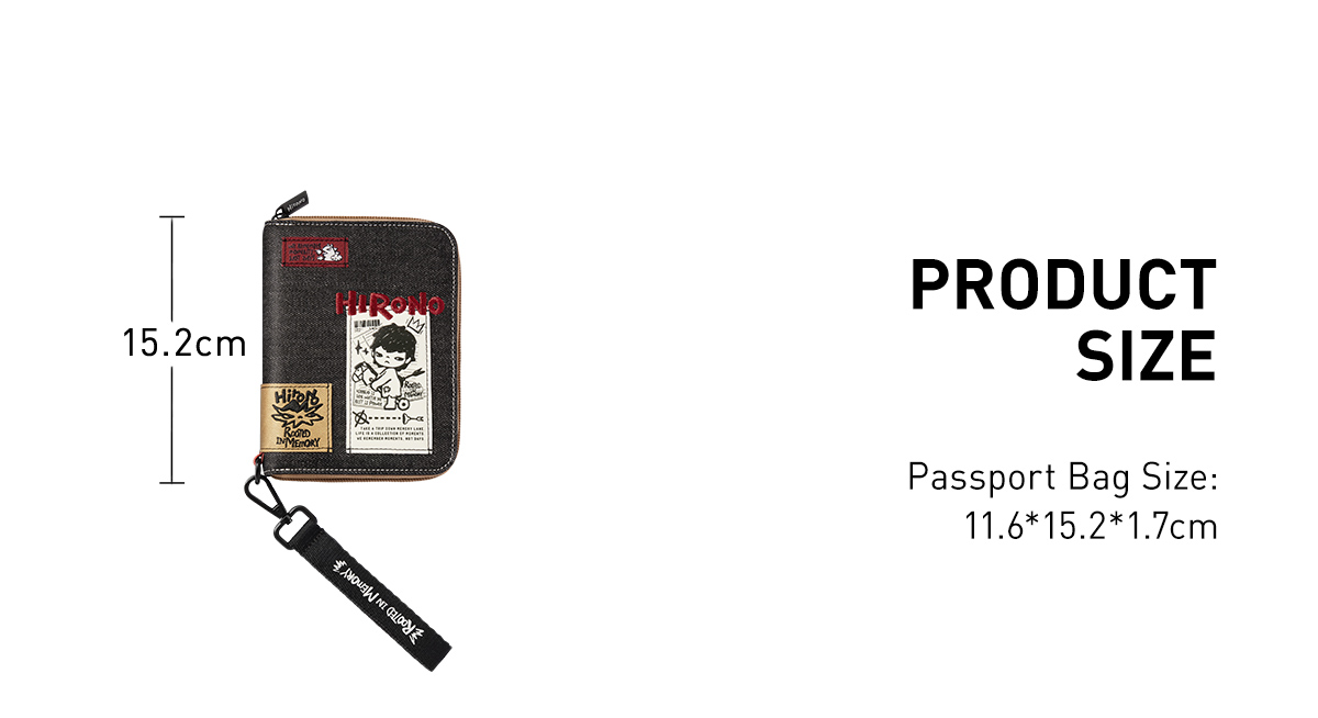Popmart HIRONO Echo パスポートバッグ POPMART Hirono ECHO Series Passport storage bag New gift NEW