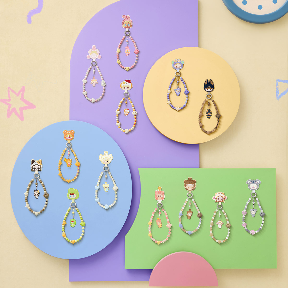 POP BEAN Pajama Party Series-Decoration Charm Set - POP MART