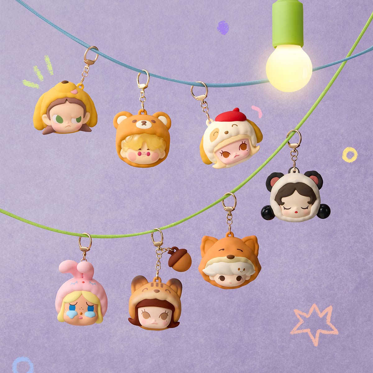 POP BEAN Pajama Party earphone bag - POP MART (Japan)