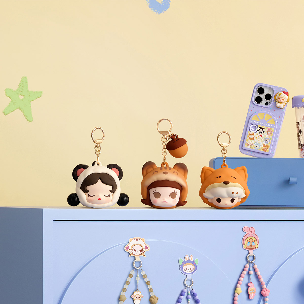 POP BEAN Pajama Party earphone bag - POP MART (Japan)