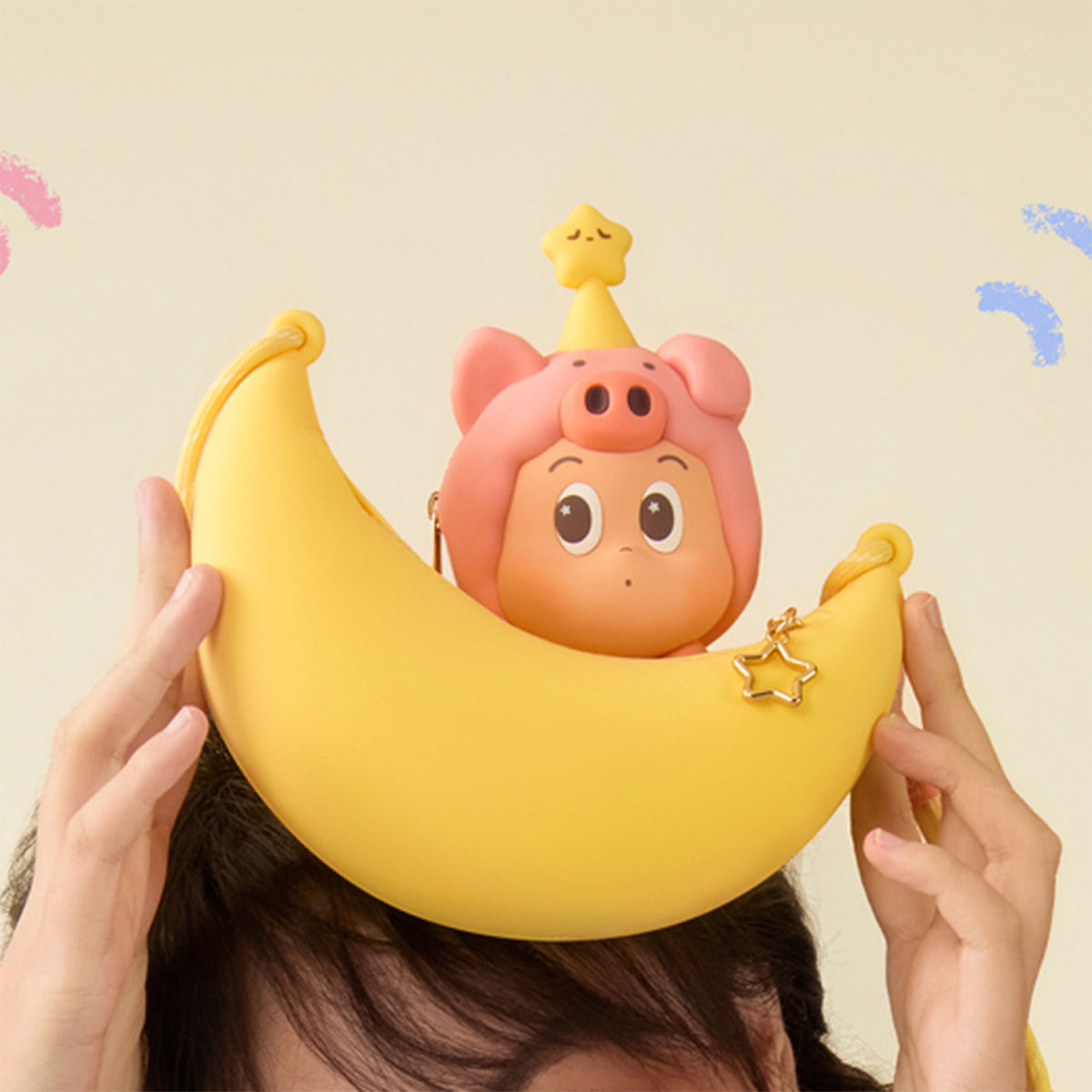 キャラクターグッズ POPMART POP BEAN Twinkle crossbody bag POP BEAN Pajama Party Twinkle silicone crossbody bag - POP