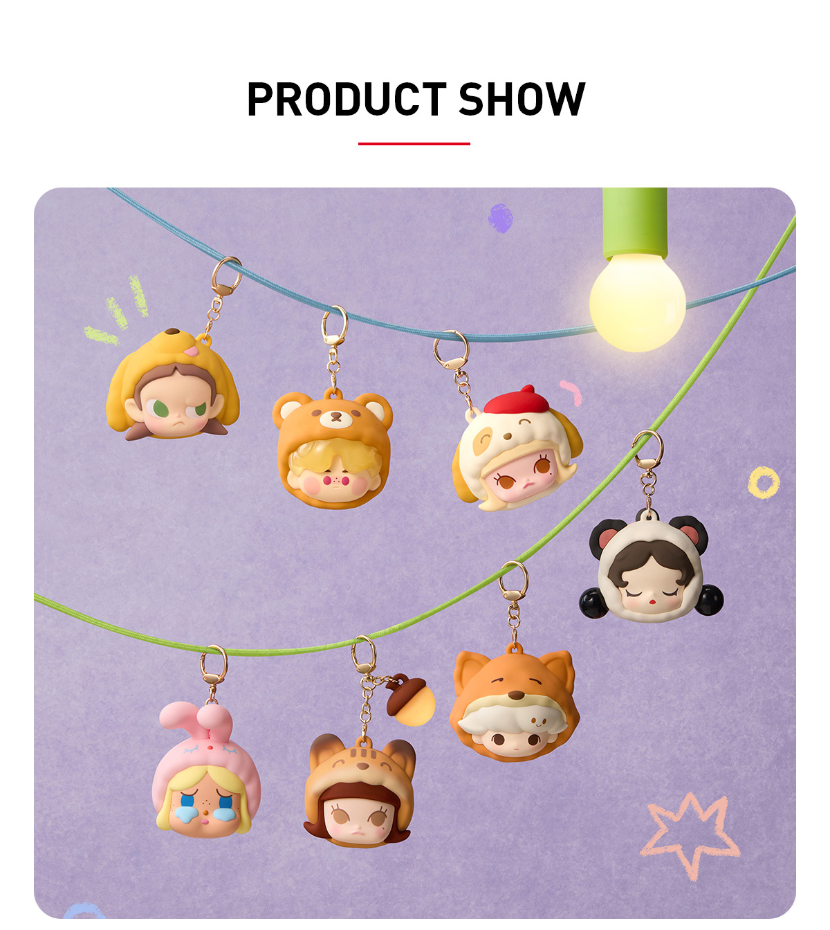 イヤホン popmart Pajama Party Series Earphone Bag POP BEAN Pajama Party earphone bag - POP MART (France)