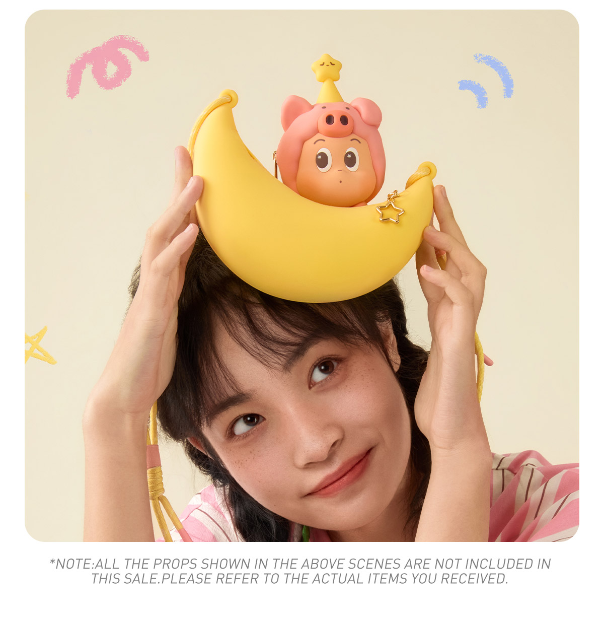 POP BEAN Pajama Party Twinkle silicone crossbody bag - POP MART