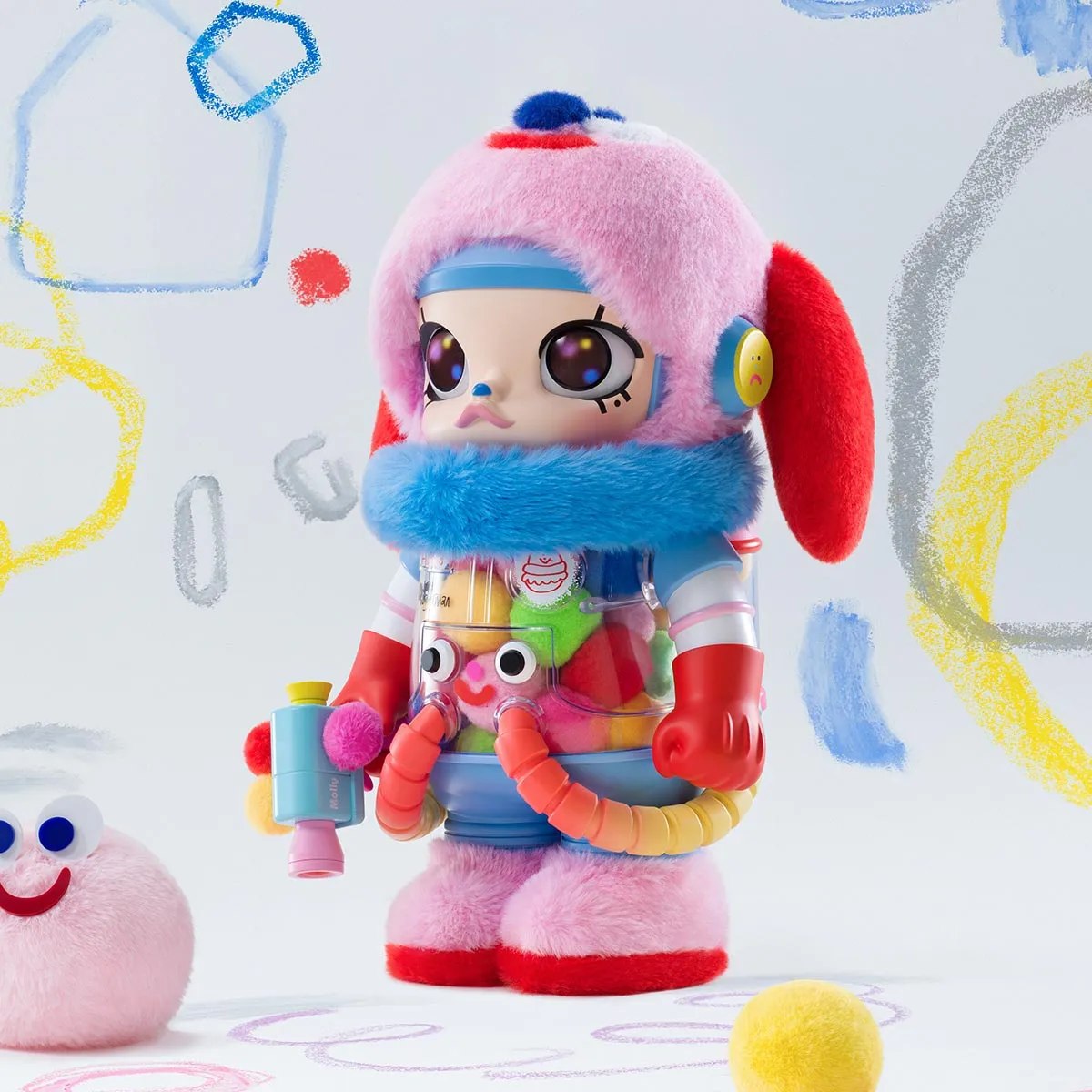 MEGA SPACE MOLLY 400% Jon Burgerman