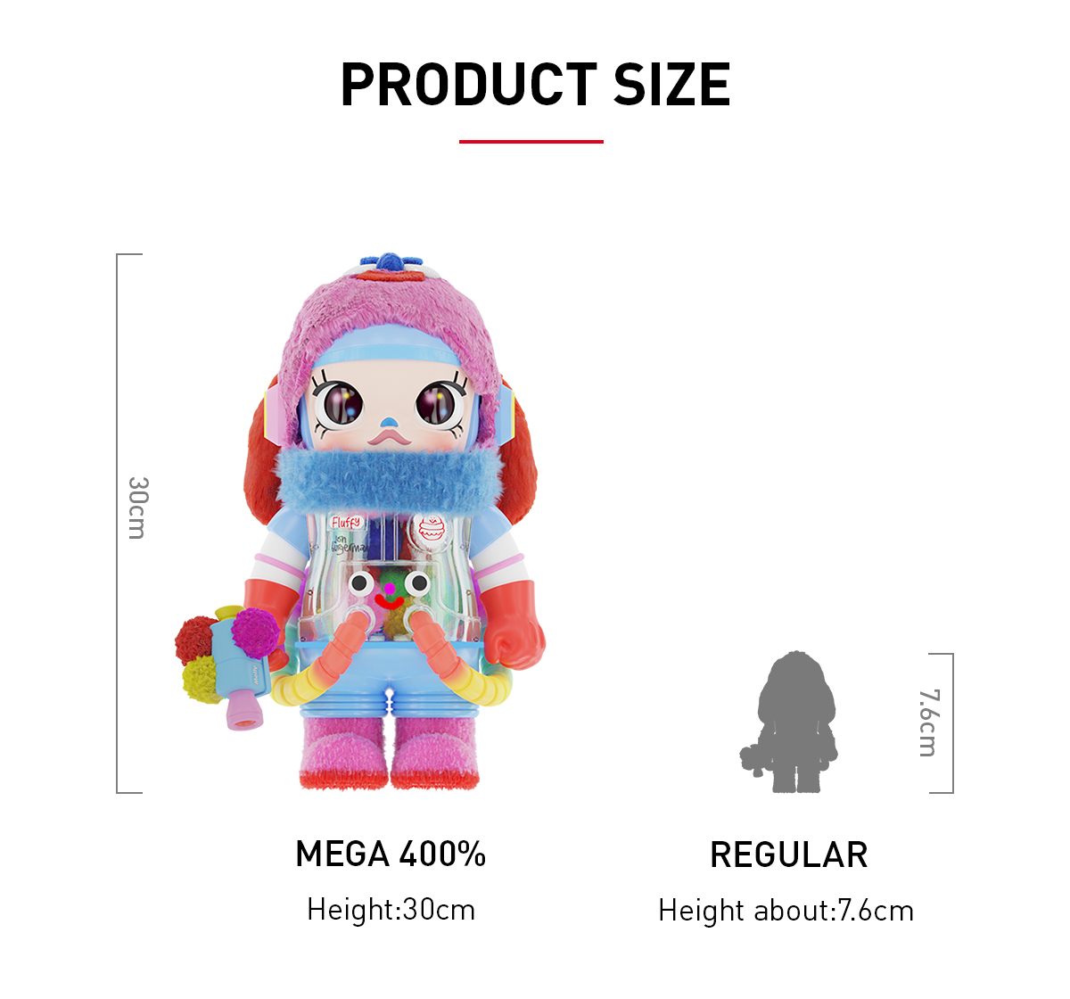 ポップマートMEGA SPACE MOLLY Jon Burgerman MEGA SPACE MOLLY 400% Jon Burgerman - POP MART (Australia)