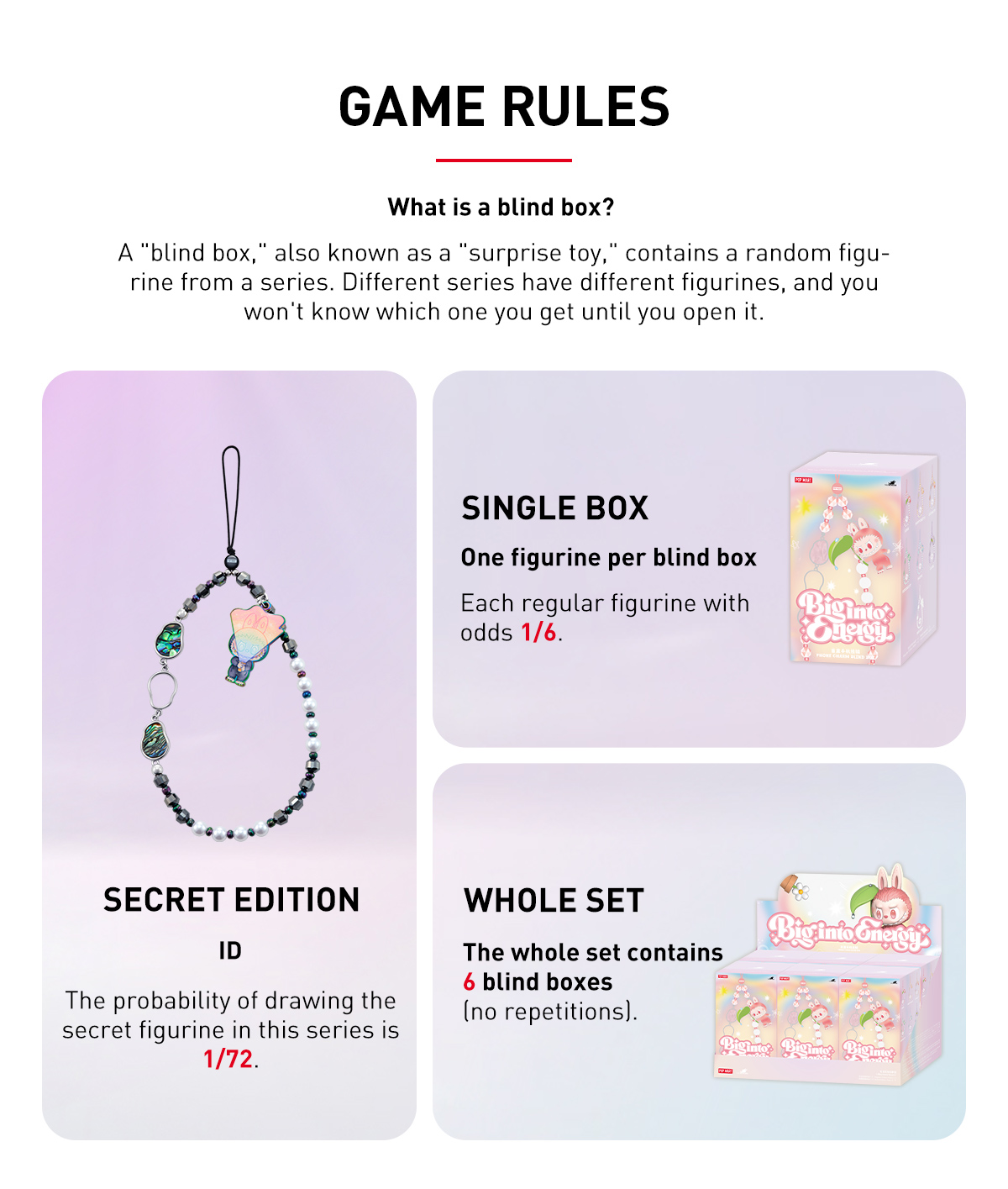 THE MONSTERS Big into Energy Series-Phone Charm Blind Box