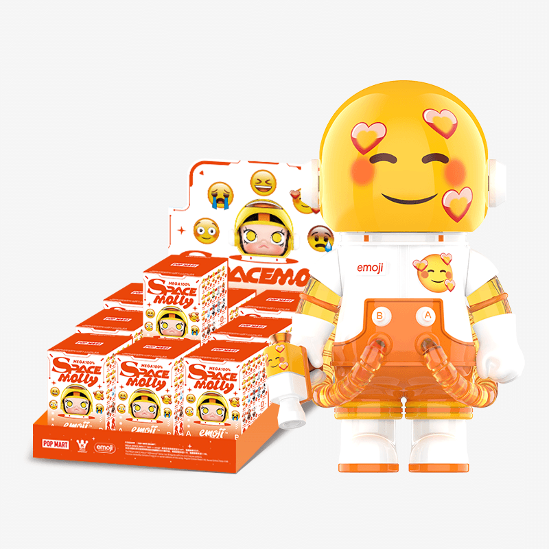 MEGA SPACE MOLLY 100% × emoji™ Series | ポップマート