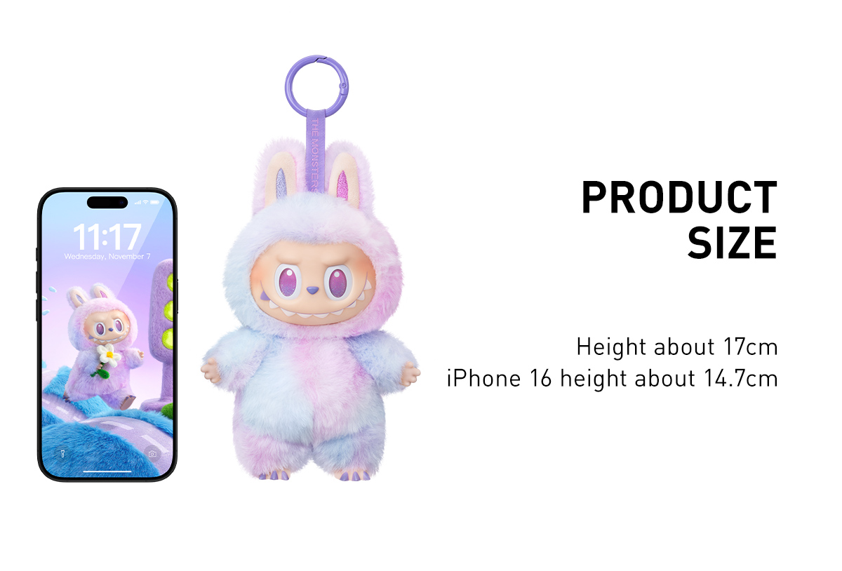 THE MONSTERS Big into Energy Series-Vinyl Plush Pendant