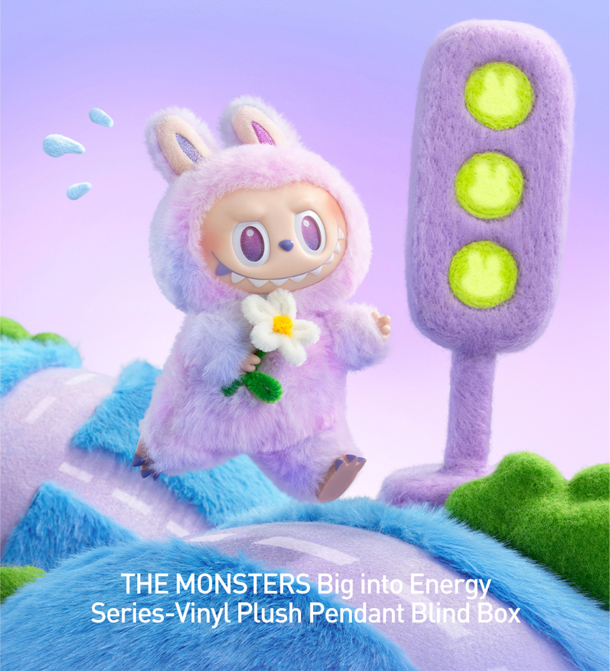 THE MONSTERS Big into Energy Series-Vinyl Plush Pendant