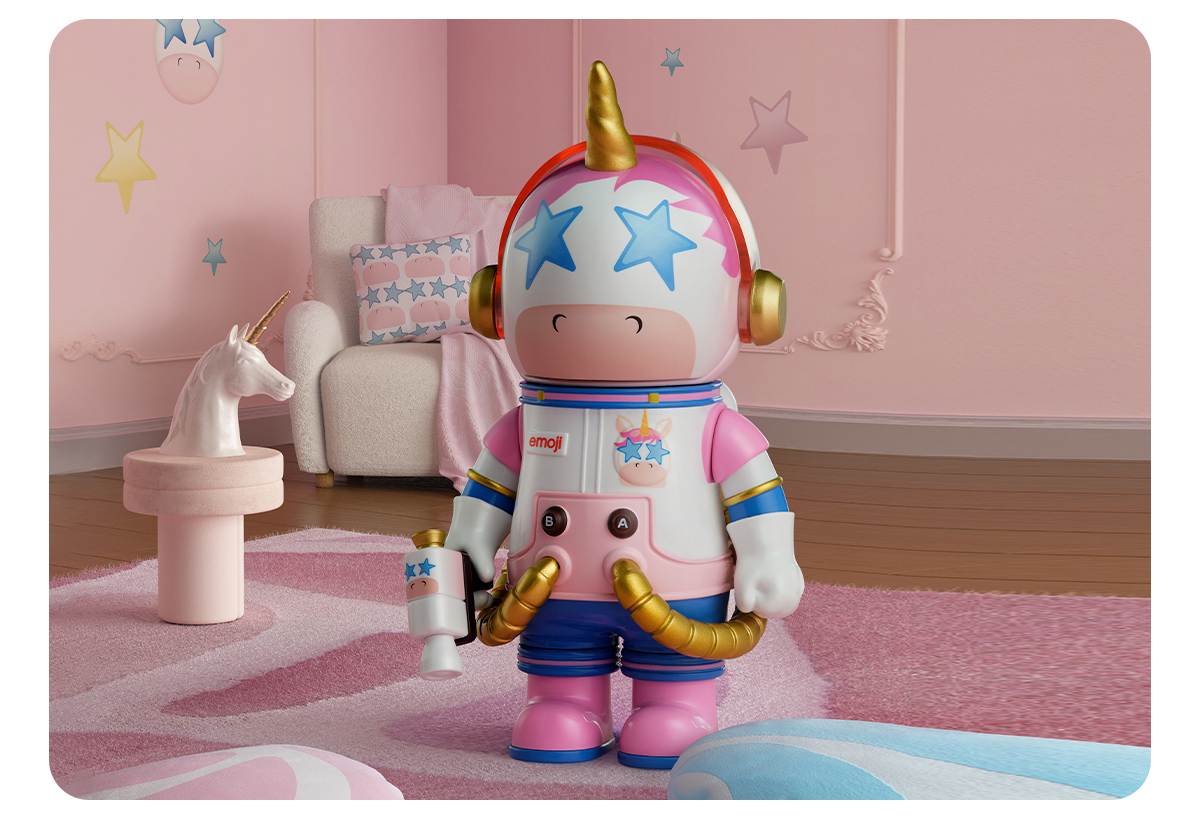 MEGA SPACE MOLLY 100% × emoji？ Series - POP MART (Canada)