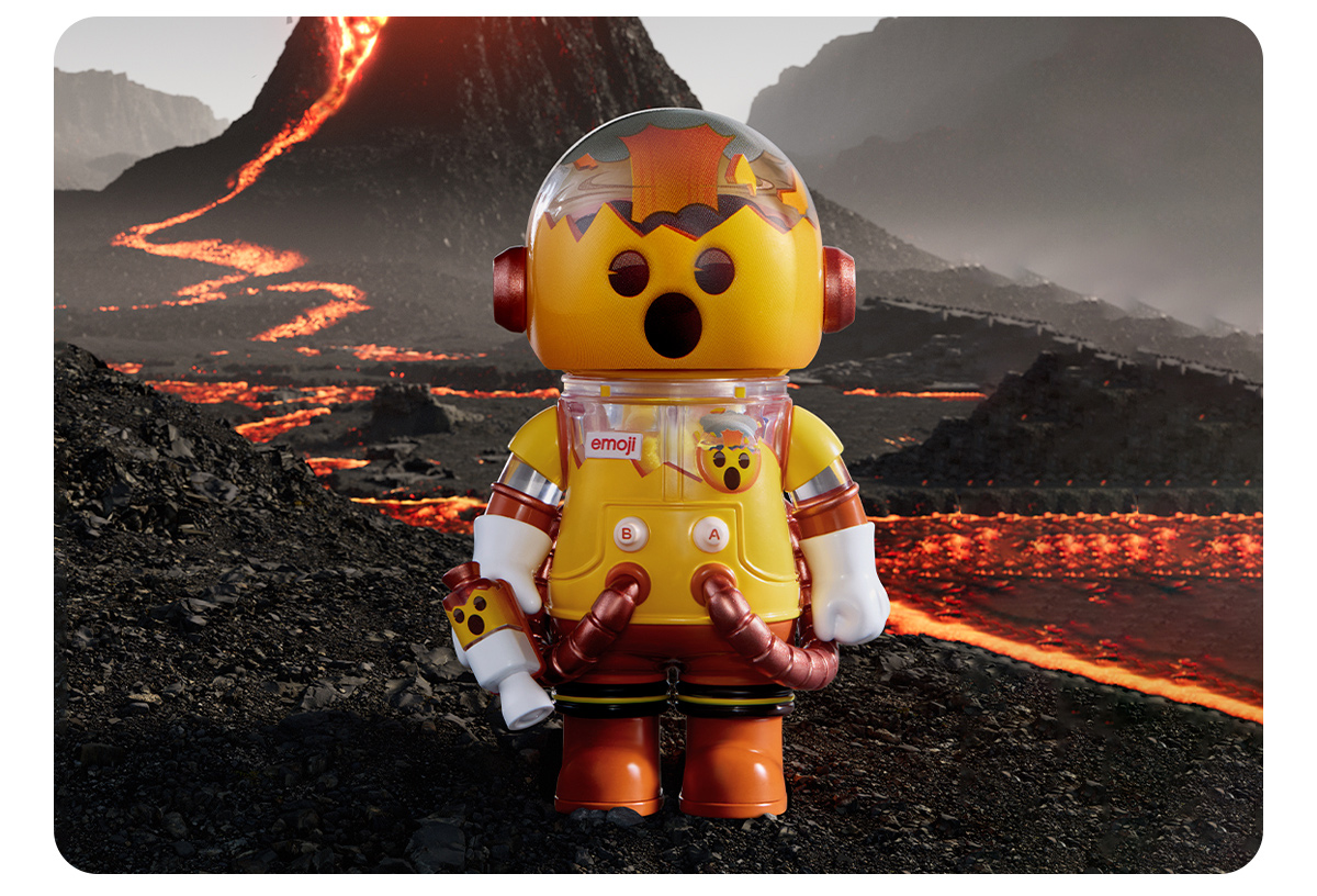 MEGA SPACE MOLLY 100% × emoji™ Series - POP MART (Japan)