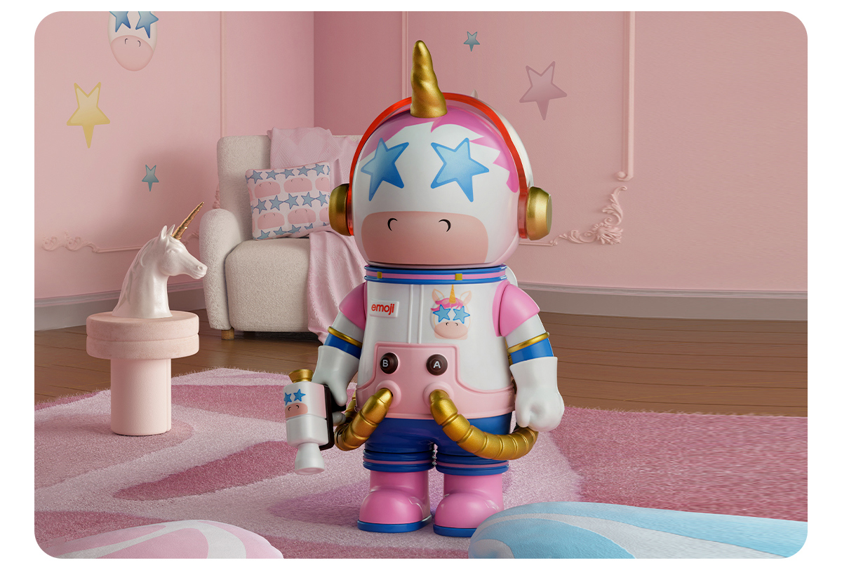匿名配送　popmart  space  molly 100% emoji MEGA SPACE MOLLY 100% × emoji？ Series - POP MART (United