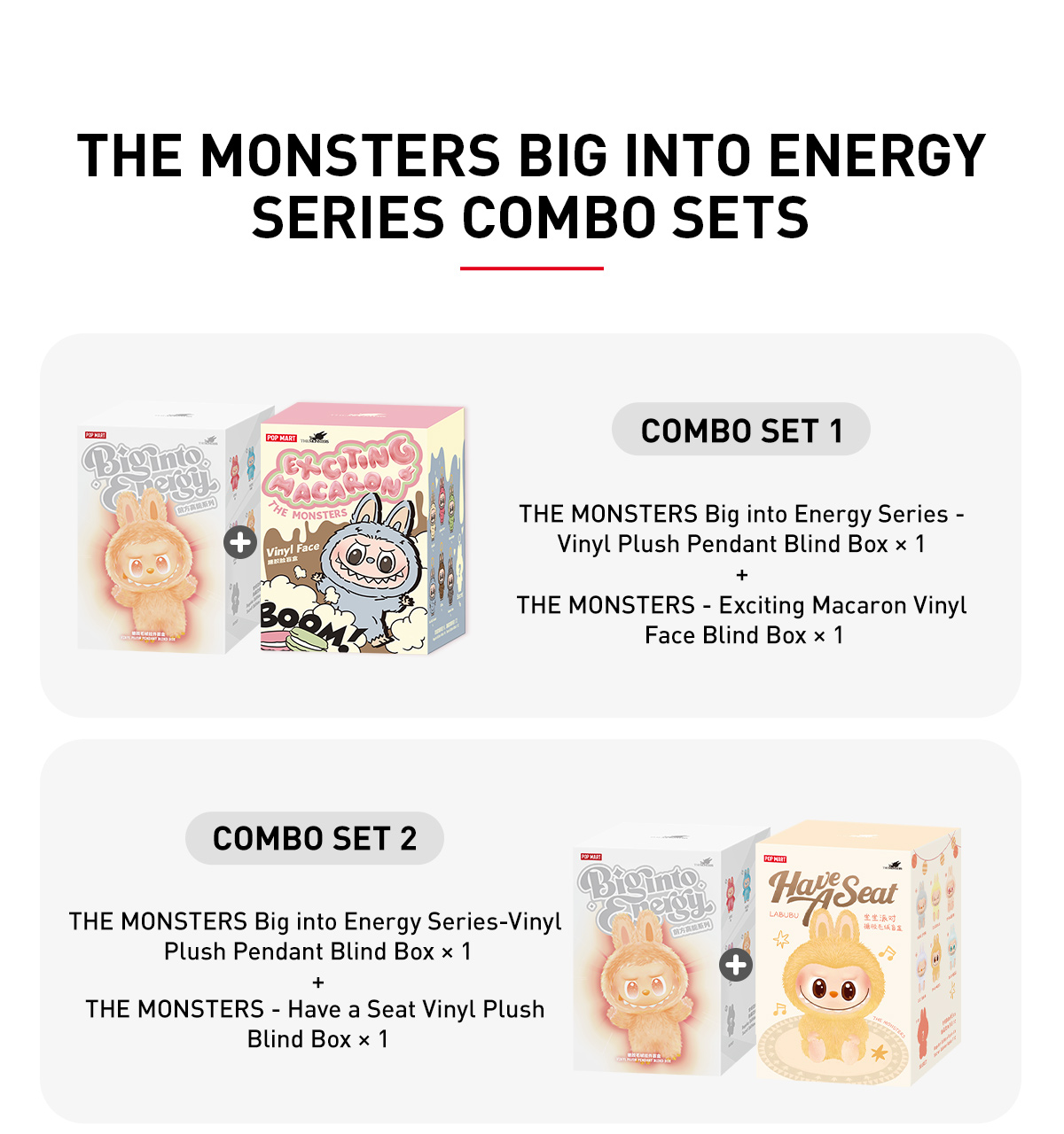 THE MONSTERS Big into Energy Series Combo Set - POP MART (Japan)