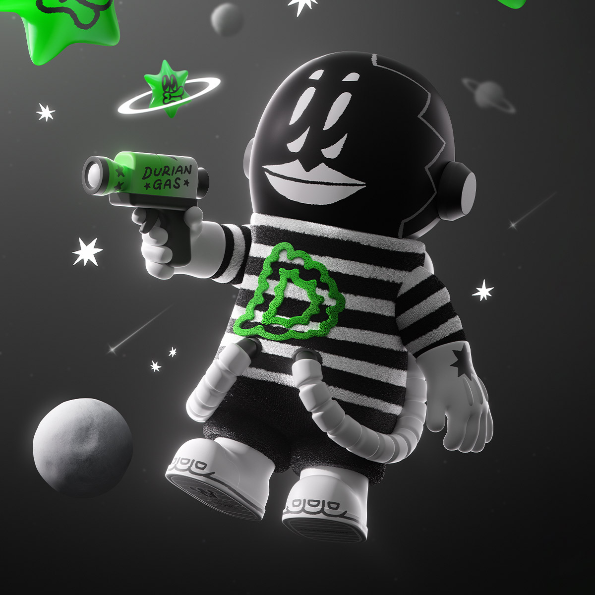 MEGA SPACE MOLLY 400% LALA COMPANY - Durian Man - POP MART