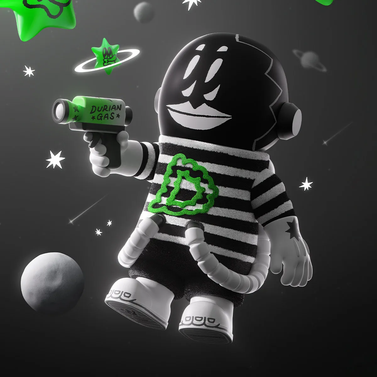 MEGA SPACE MOLLY 400% LALA COMPANY - Durian Man - POP MART (Japan)